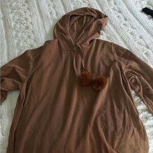 Cozy Brown Hooded Sweater